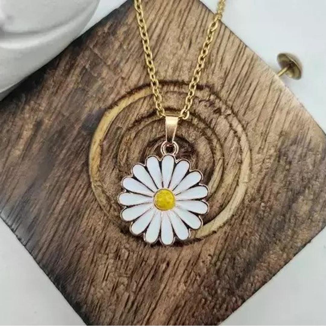 Gold Plated Flower Necklace