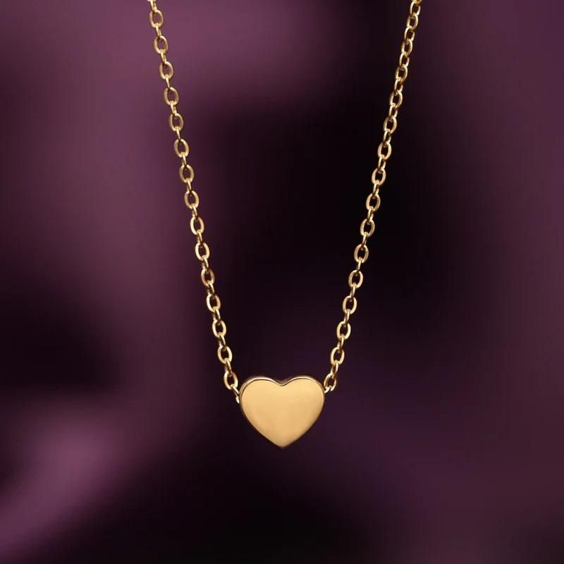 Paris Heart Gold Necklace